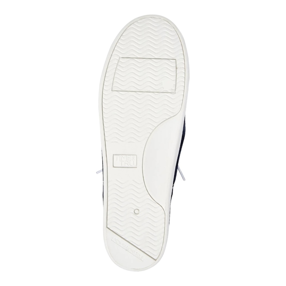 MEDIUM WIDTH BLUE Time and Tru Women's Scrunch Back Slip-On Sneaker Sz Various - Picture 5 of 5